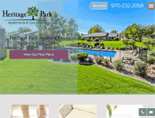 Tablet Screenshot of livingatthepark.com